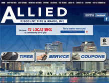 Tablet Screenshot of alliedtireandbrakes.com